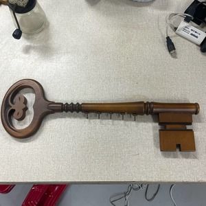 Vintage wooden wall hanging key key holder 9 hooks BLHN